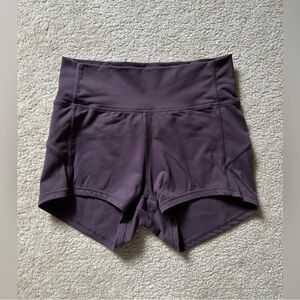Purple biker shorts